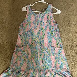 Lilly Pulitzer Pink and Blue Sleeveless Dress